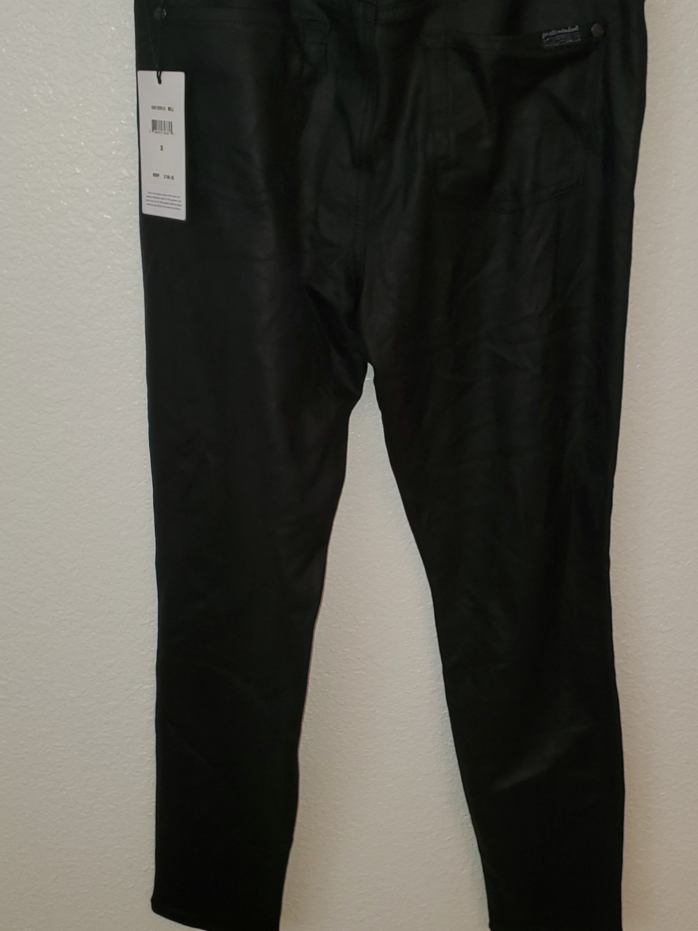 7 For All Mankind Black "Mink" Skinny Jeans Size 30 NWT